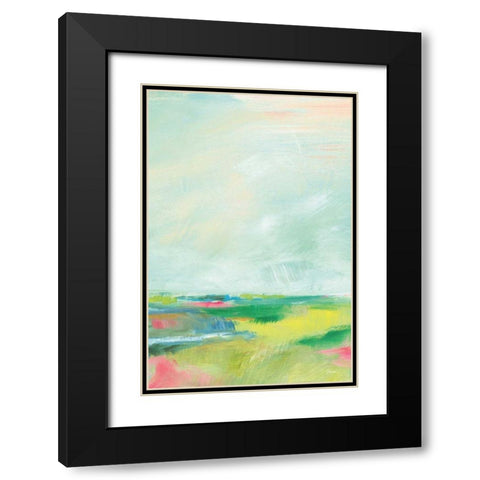 Colorful Horizon Vertical Crop II Black Modern Wood Framed Art Print with Double Matting by Schlabach, Sue