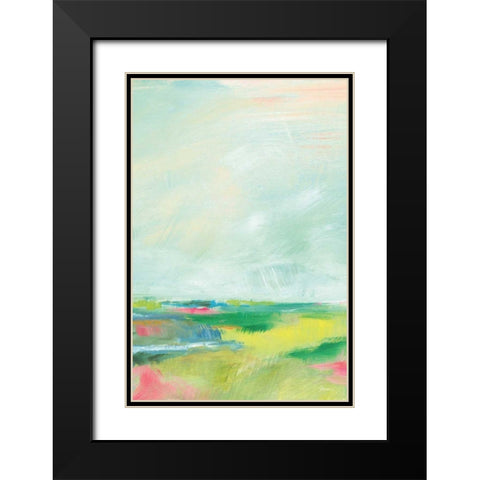 Colorful Horizon Vertical Crop II Black Modern Wood Framed Art Print with Double Matting by Schlabach, Sue