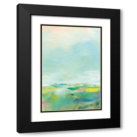 Colorful Horizon Vertical Crop III Black Modern Wood Framed Art Print with Double Matting by Schlabach, Sue