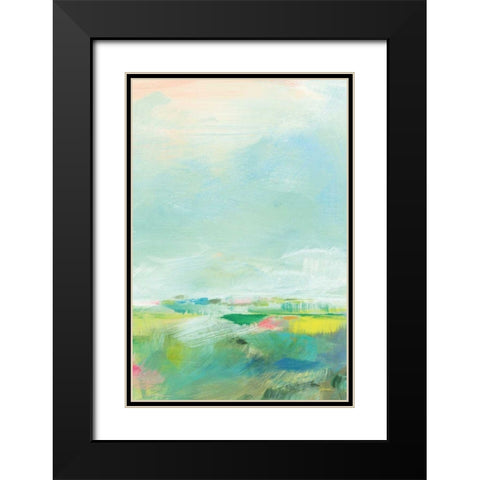 Colorful Horizon Vertical Crop III Black Modern Wood Framed Art Print with Double Matting by Schlabach, Sue