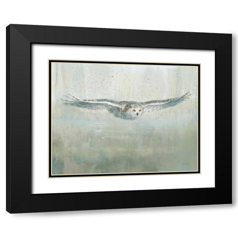 Soaring Neutral Black Modern Wood Framed Art Print with Double Matting by Nai, Danhui