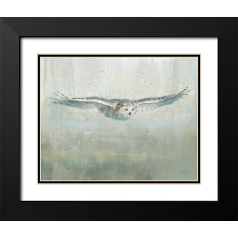 Soaring Neutral Black Modern Wood Framed Art Print with Double Matting by Nai, Danhui