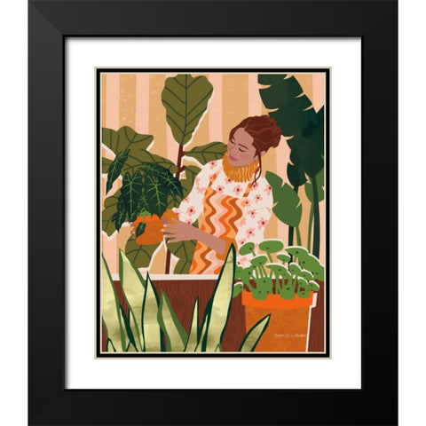 A Balanced Self I Black Modern Wood Framed Art Print with Double Matting by Gallagher, Megan