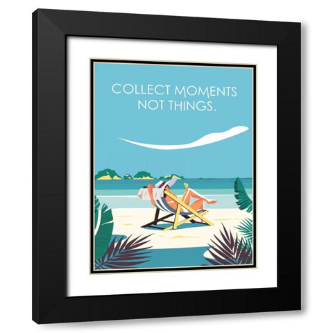 Collect Moments Black Modern Wood Framed Art Print with Double Matting by Escalante, Omar