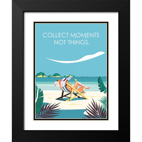 Collect Moments Black Modern Wood Framed Art Print with Double Matting by Escalante, Omar