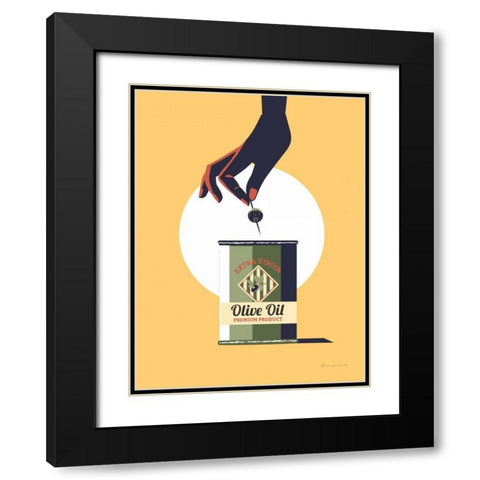 Olive Oil Black Modern Wood Framed Art Print with Double Matting by Escalante, Omar