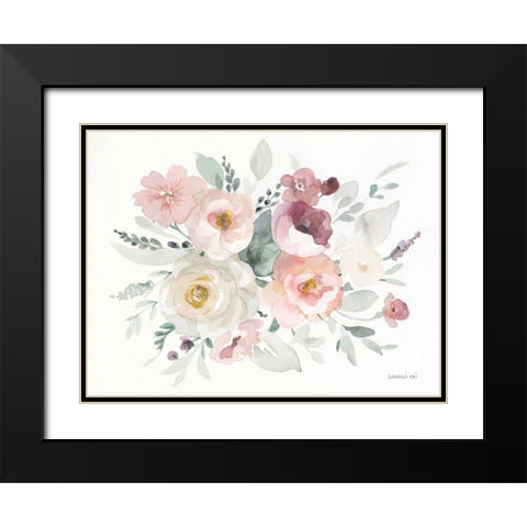 Essence of Spring II Black Modern Wood Framed Art Print with Double Matting by Nai, Danhui