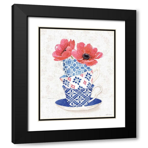 From the East VII Black Modern Wood Framed Art Print with Double Matting by Grove, Beth