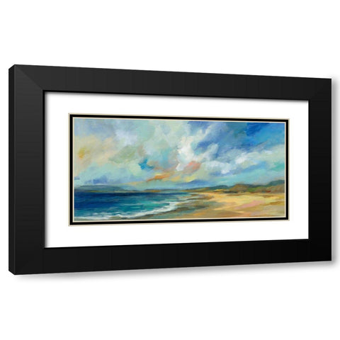 Sunny Bay Black Modern Wood Framed Art Print with Double Matting by Vassileva, Silvia