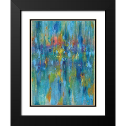 Electrified Black Modern Wood Framed Art Print with Double Matting by Nai, Danhui