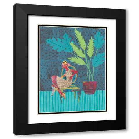 Home Oasis Black Modern Wood Framed Art Print with Double Matting by Prahl, Courtney