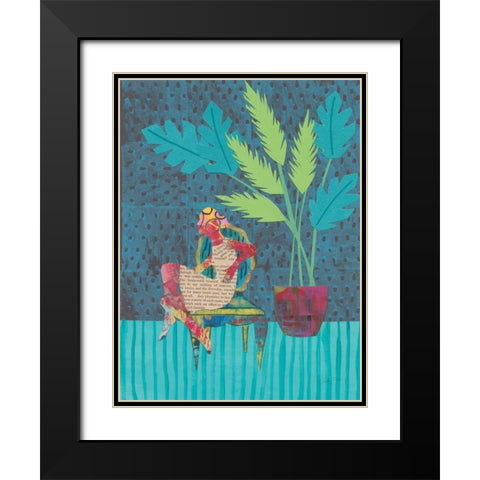Home Oasis Black Modern Wood Framed Art Print with Double Matting by Prahl, Courtney
