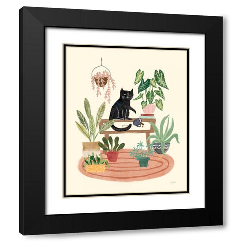 Urban Jungle II Black Modern Wood Framed Art Print with Double Matting by Urban, Mary