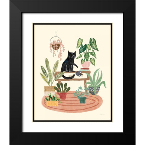 Urban Jungle II Black Modern Wood Framed Art Print with Double Matting by Urban, Mary