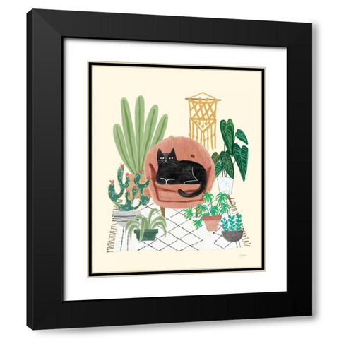 Urban Jungle III Black Modern Wood Framed Art Print with Double Matting by Urban, Mary