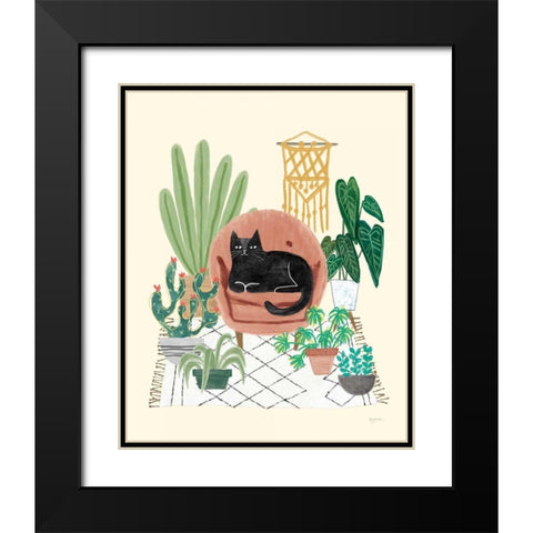 Urban Jungle III Black Modern Wood Framed Art Print with Double Matting by Urban, Mary