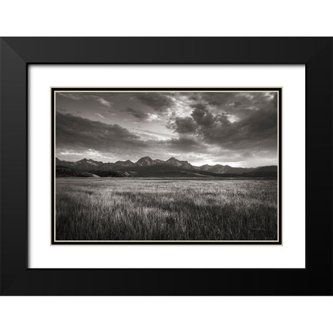 Stanley Basin Sawtooth Mountains Idaho Black Modern Wood Framed Art Print with Double Matting by Majchrowicz, Alan