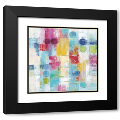 Summer Rain Bright Black Modern Wood Framed Art Print with Double Matting by Vassileva, Silvia