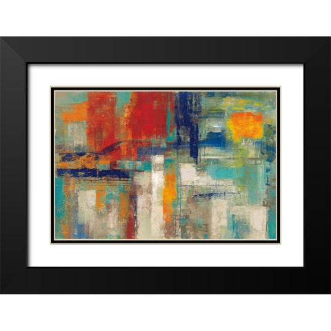 Harbor Sunset Bright Black Modern Wood Framed Art Print with Double Matting by Vassileva, Silvia