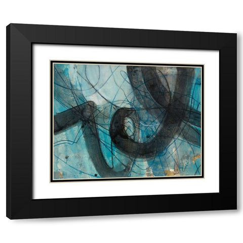Into the Deep I Black Modern Wood Framed Art Print with Double Matting by Hristova, Albena