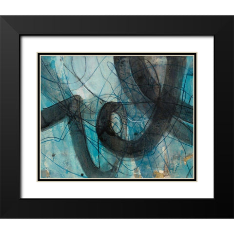 Into the Deep I Black Modern Wood Framed Art Print with Double Matting by Hristova, Albena