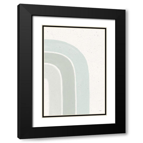 Rainbow Mint I Black Modern Wood Framed Art Print with Double Matting by York, Leah