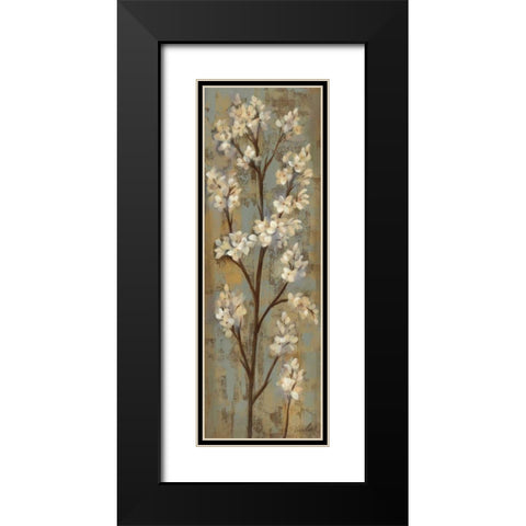Almond Branch I Black Modern Wood Framed Art Print with Double Matting by Vassileva, Silvia