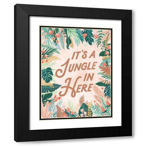 Jungle Hangout VI Black Modern Wood Framed Art Print with Double Matting by Marshall, Laura