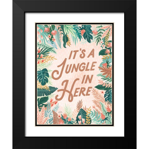 Jungle Hangout VI Black Modern Wood Framed Art Print with Double Matting by Marshall, Laura