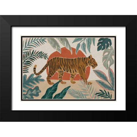 Big Cat Beauty I Black Modern Wood Framed Art Print with Double Matting by Penner, Janelle