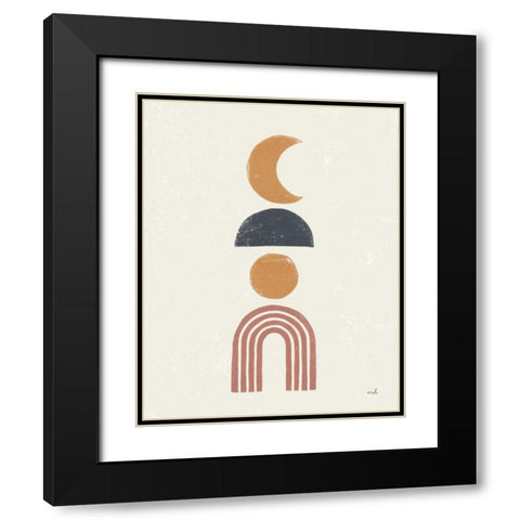 Minimalist Boho I Black Modern Wood Framed Art Print with Double Matting by Hershey, Moira
