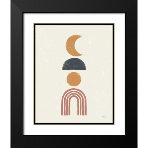 Minimalist Boho I Black Modern Wood Framed Art Print with Double Matting by Hershey, Moira