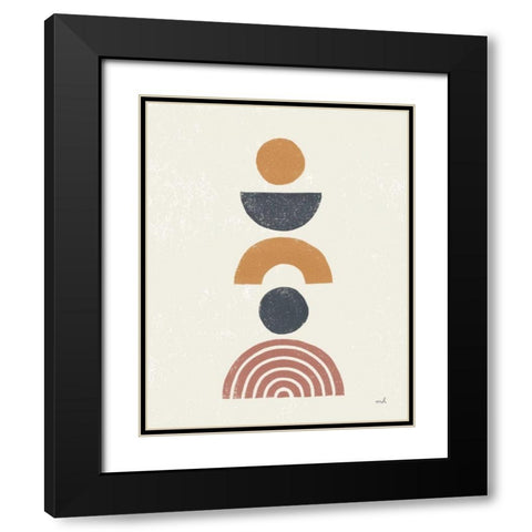 Minimalist Boho II Black Modern Wood Framed Art Print with Double Matting by Hershey, Moira