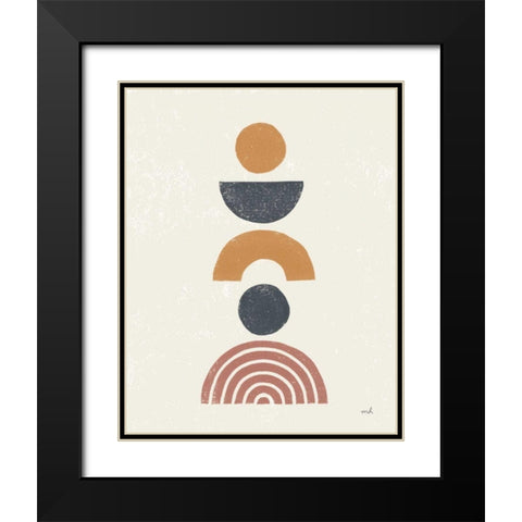 Minimalist Boho II Black Modern Wood Framed Art Print with Double Matting by Hershey, Moira