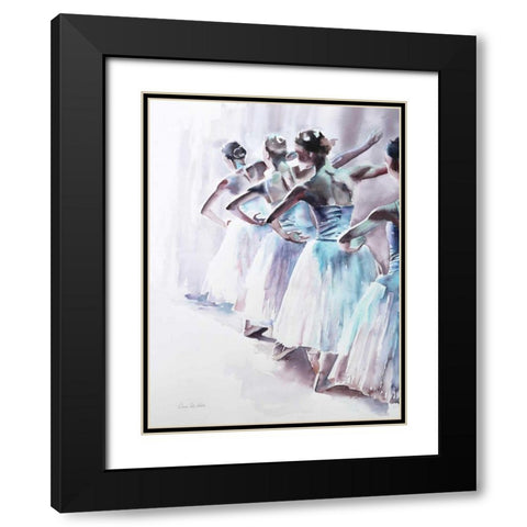 Ballet II Black Modern Wood Framed Art Print with Double Matting by Valle, Aimee Del