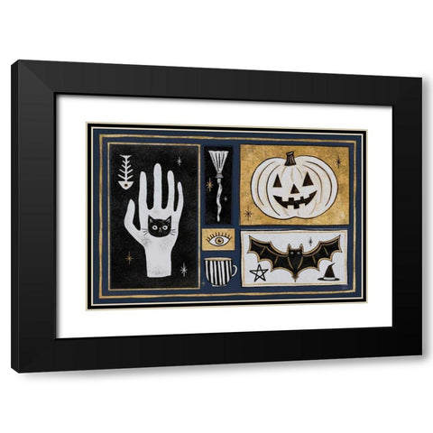 Frightfully Wicked I Dark Black Modern Wood Framed Art Print with Double Matting by Averinos, Melissa