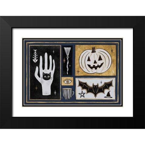 Frightfully Wicked I Dark Black Modern Wood Framed Art Print with Double Matting by Averinos, Melissa