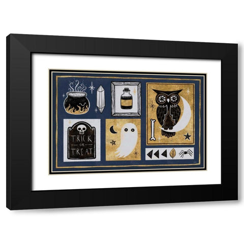 Frightfully Wicked II Dark Black Modern Wood Framed Art Print with Double Matting by Averinos, Melissa