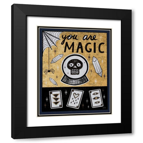 Frightfully Wicked IV Dark Black Modern Wood Framed Art Print with Double Matting by Averinos, Melissa