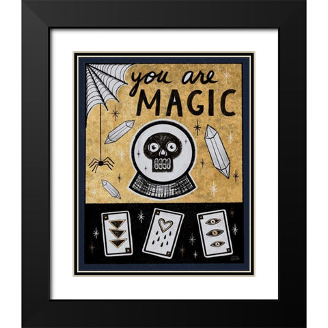 Frightfully Wicked IV Dark Black Modern Wood Framed Art Print with Double Matting by Averinos, Melissa