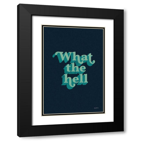 What The Black Modern Wood Framed Art Print with Double Matting by Thorns, Becky
