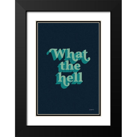What The Black Modern Wood Framed Art Print with Double Matting by Thorns, Becky