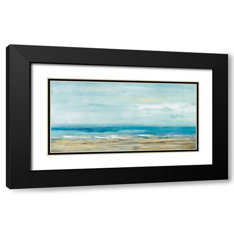Sea Coast Black Modern Wood Framed Art Print with Double Matting by Vassileva, Silvia