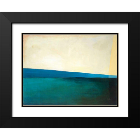 Deep Dive I Black Modern Wood Framed Art Print with Double Matting by Davies, Jane