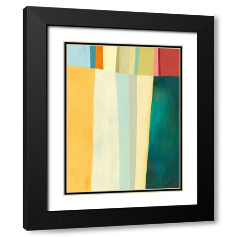 Twelve Bar III Black Modern Wood Framed Art Print with Double Matting by Davies, Jane
