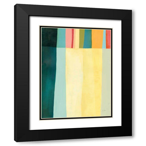 Twelve Bar IV Black Modern Wood Framed Art Print with Double Matting by Davies, Jane