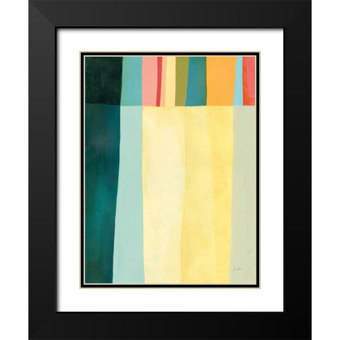 Twelve Bar IV Black Modern Wood Framed Art Print with Double Matting by Davies, Jane