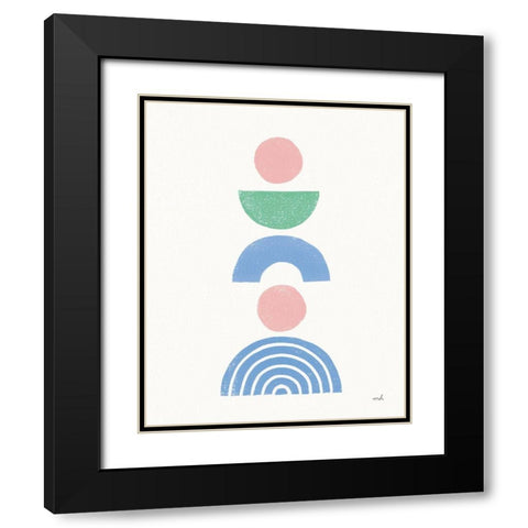 Minimalist Boho I Pastel Black Modern Wood Framed Art Print with Double Matting by Hershey, Moira