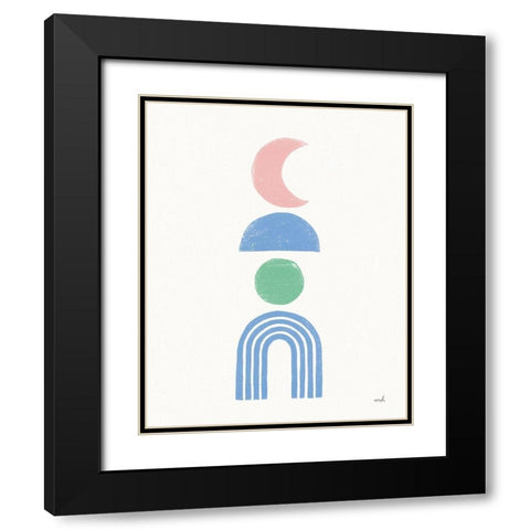 Minimalist Boho II Pastel Black Modern Wood Framed Art Print with Double Matting by Hershey, Moira