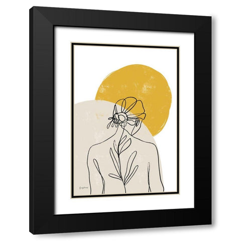Planted I Black Modern Wood Framed Art Print with Double Matting by Thorns, Becky